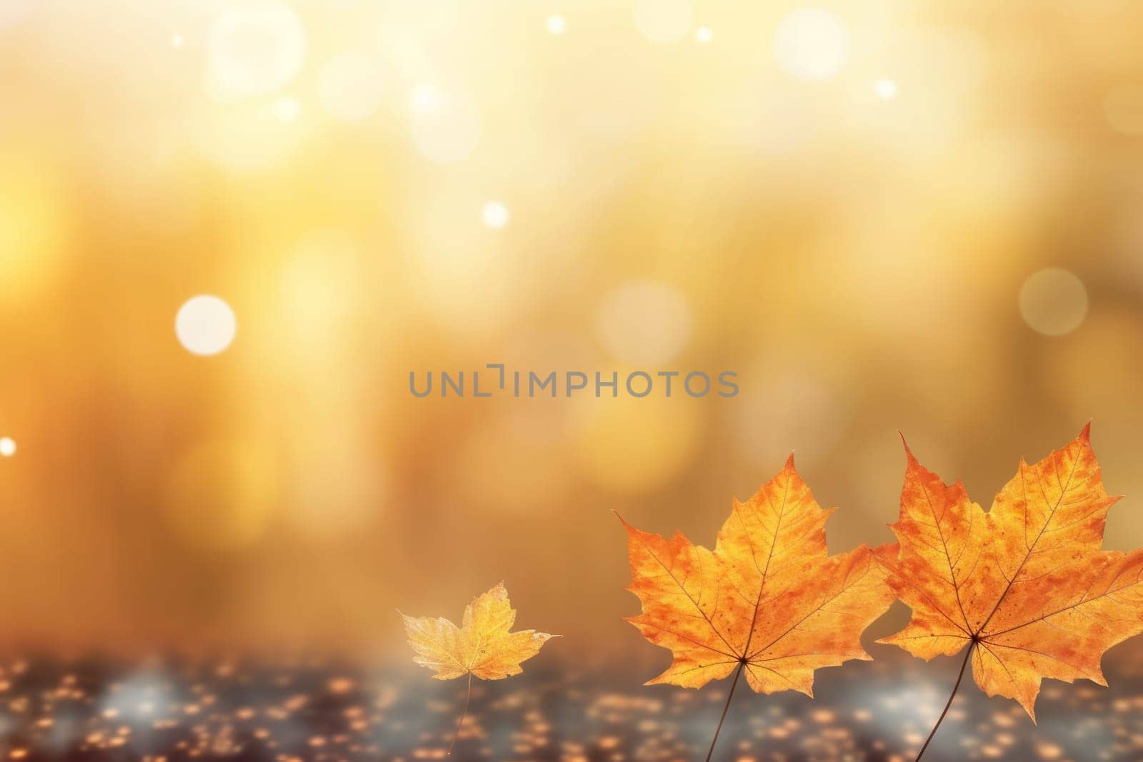 Beautiful autumn landscape Generative AI.