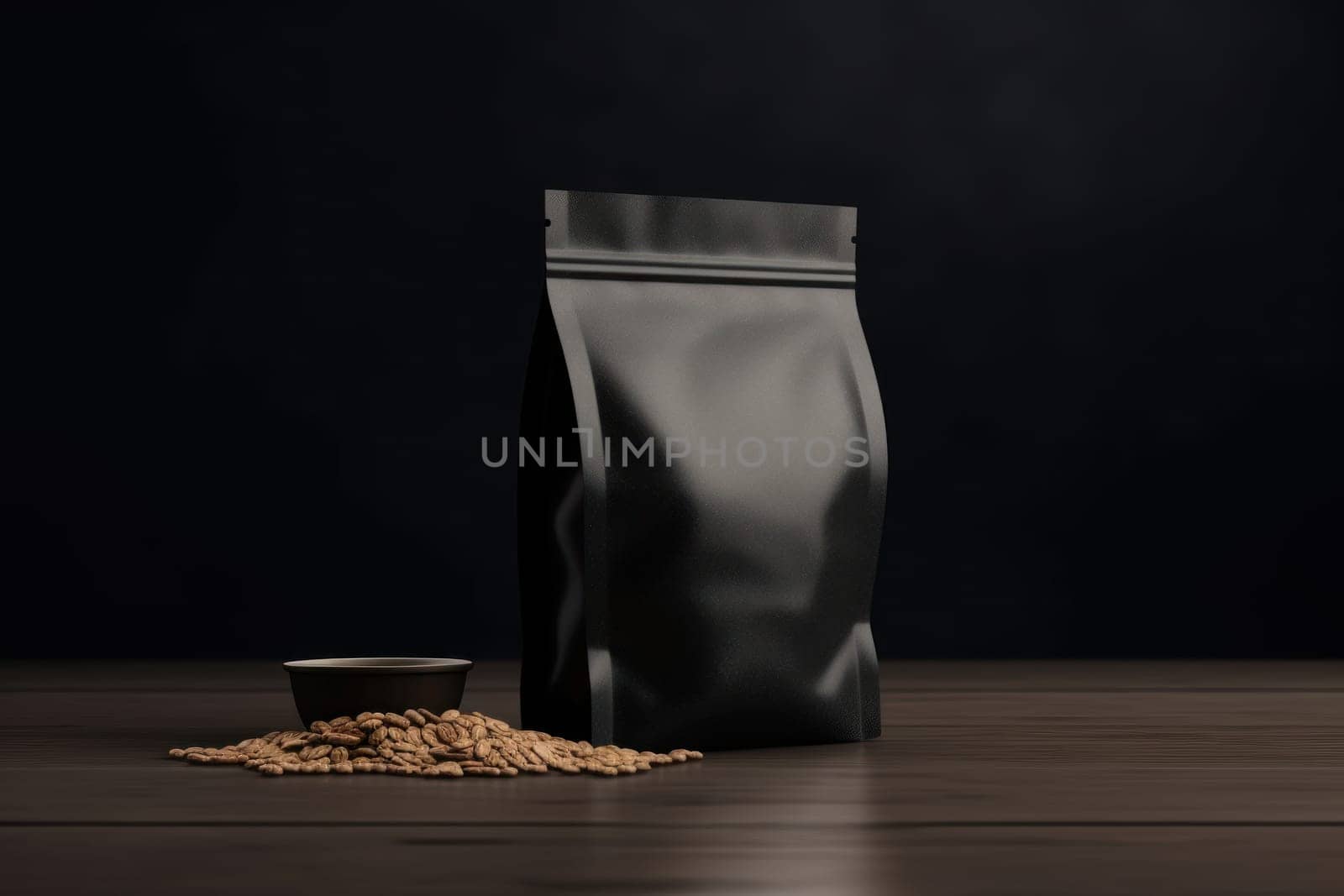 Mockup of Coffee Packaging Brand Generative AI.