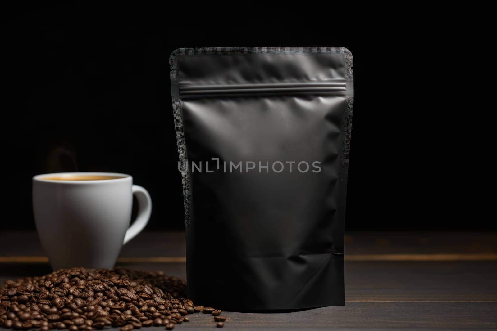 Mockup of Coffee Packaging Brand Generative AI.