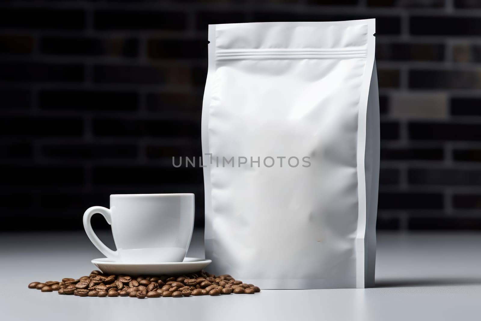 Mockup of Coffee Packaging Brand Generative AI.