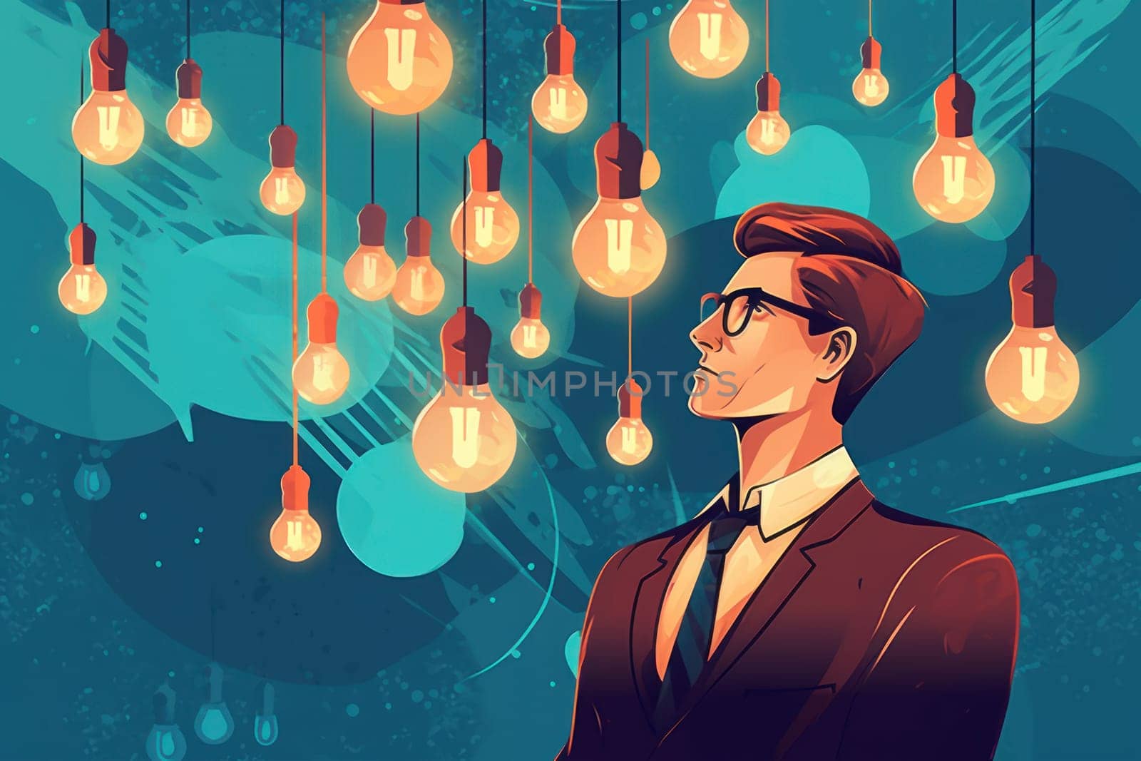 Businessman get ideas for business Generative AI.