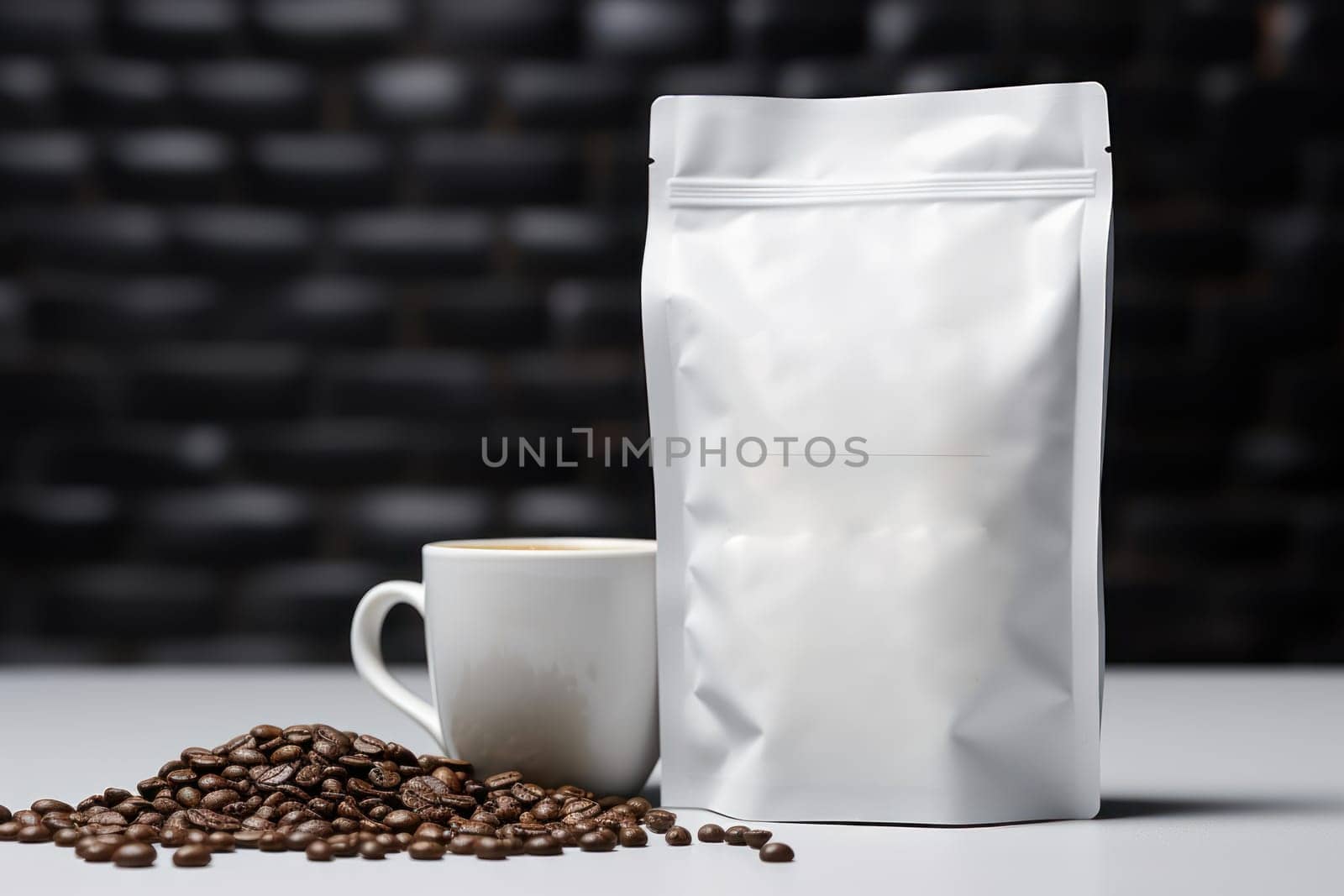 Mockup of Coffee Packaging Brand Generative AI.