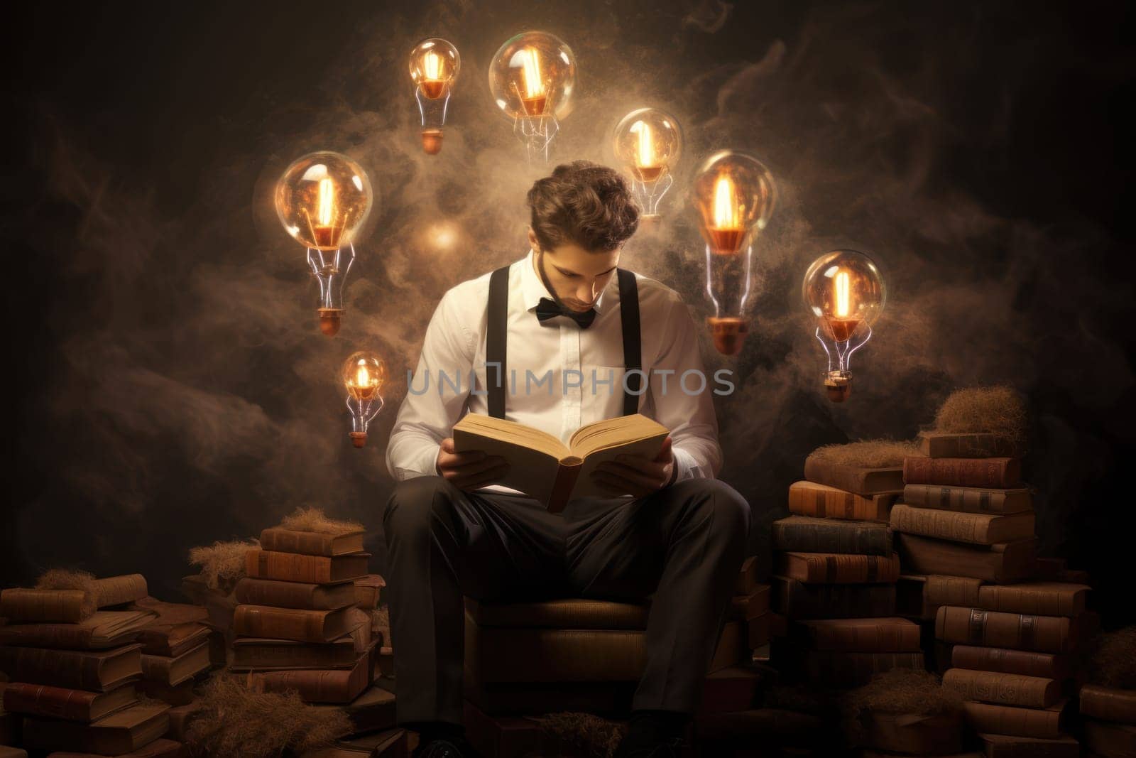 Businessman get ideas for business Generative AI.