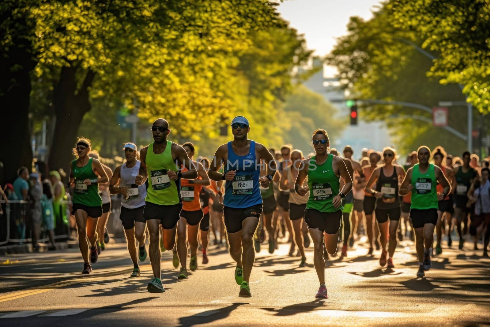 marathon poster design abstract background.