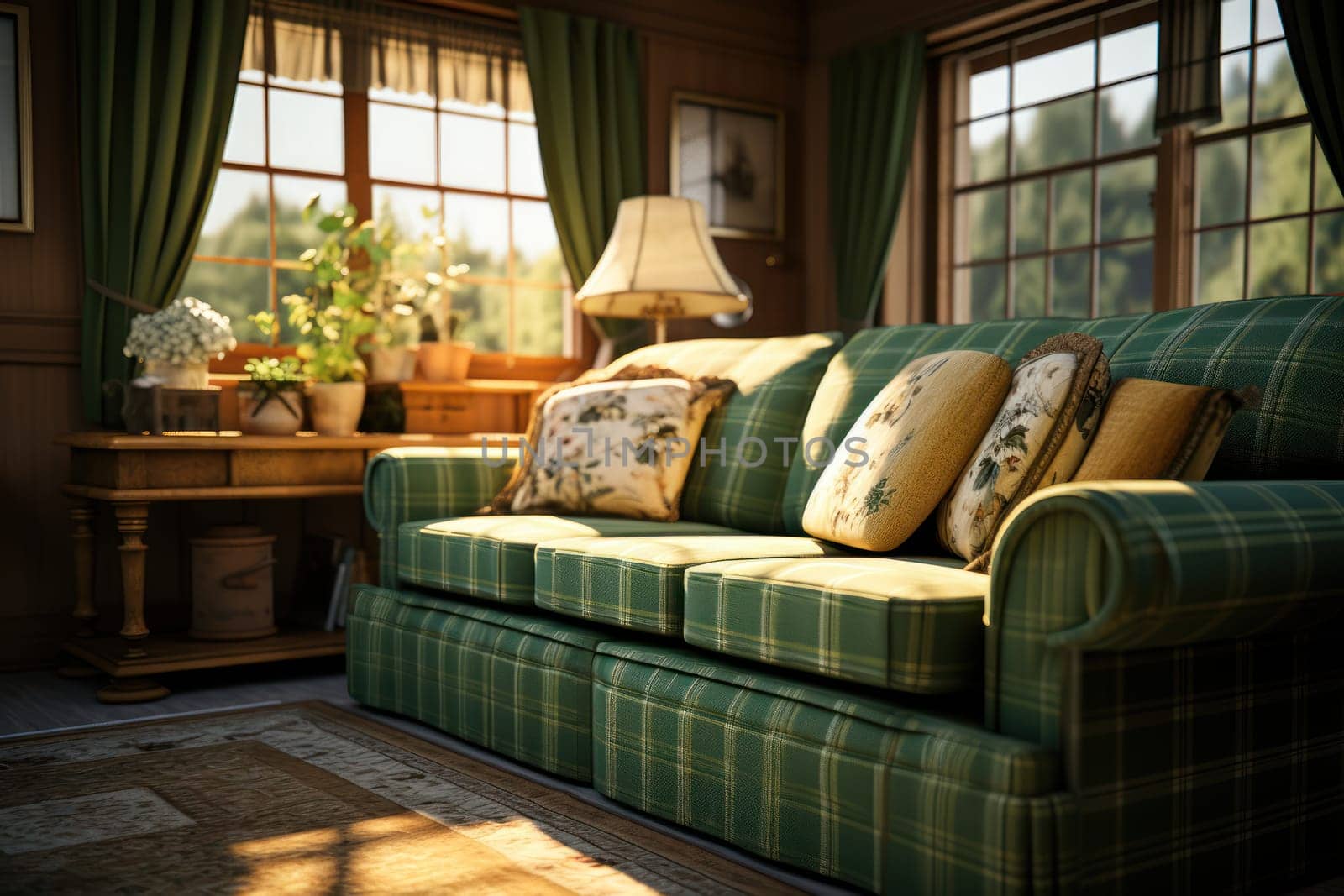 Classic living room Generative AI.