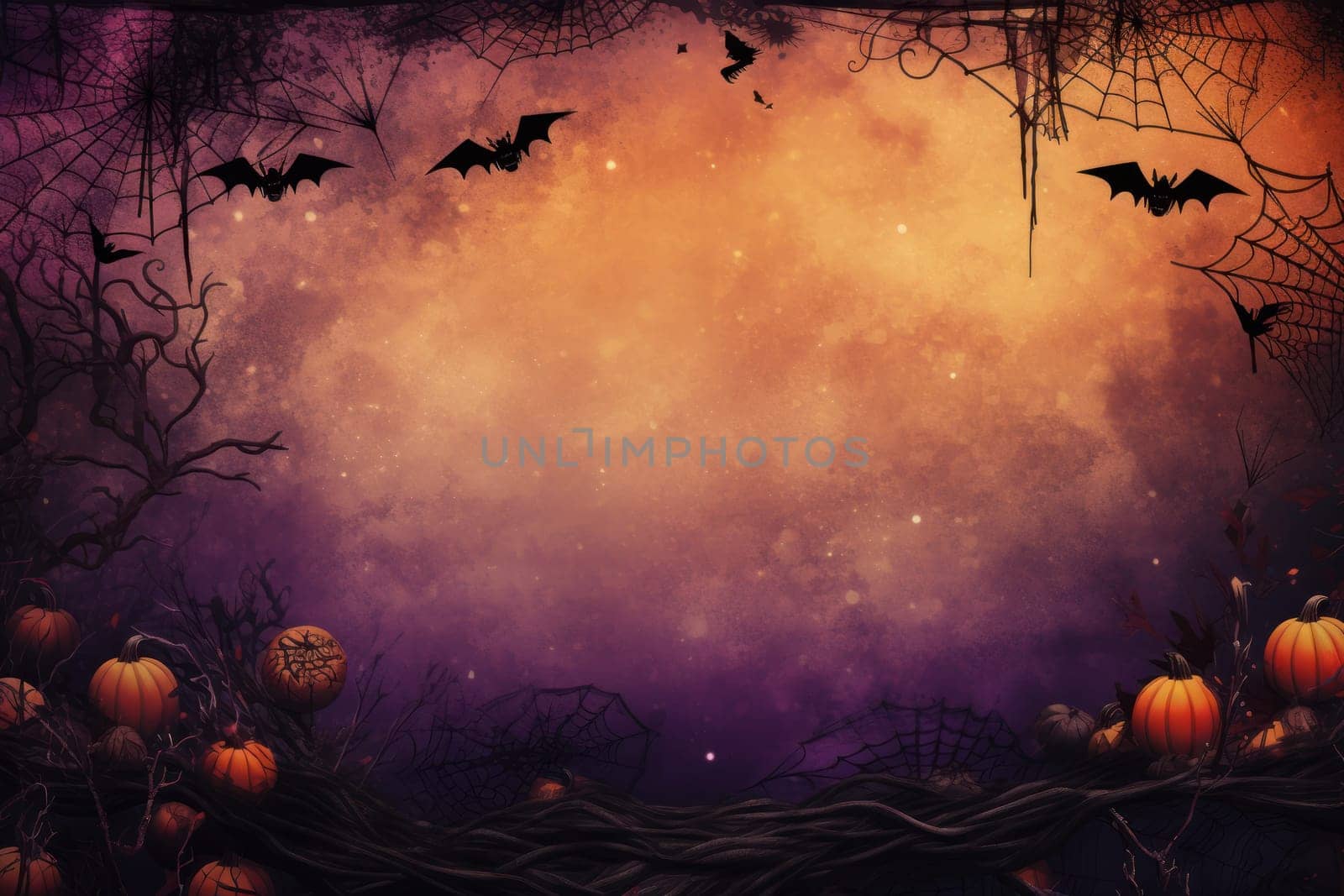 Halloween Day on the abstract background.