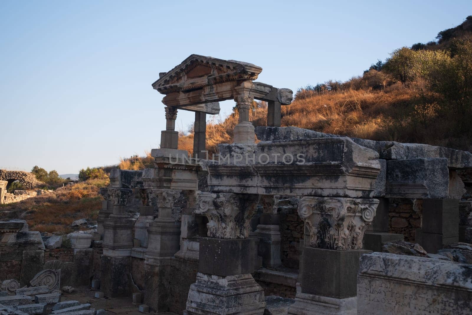 Buildings in the Ancient City of Ephesus, Ancient Buildings. Historical places by senkaya