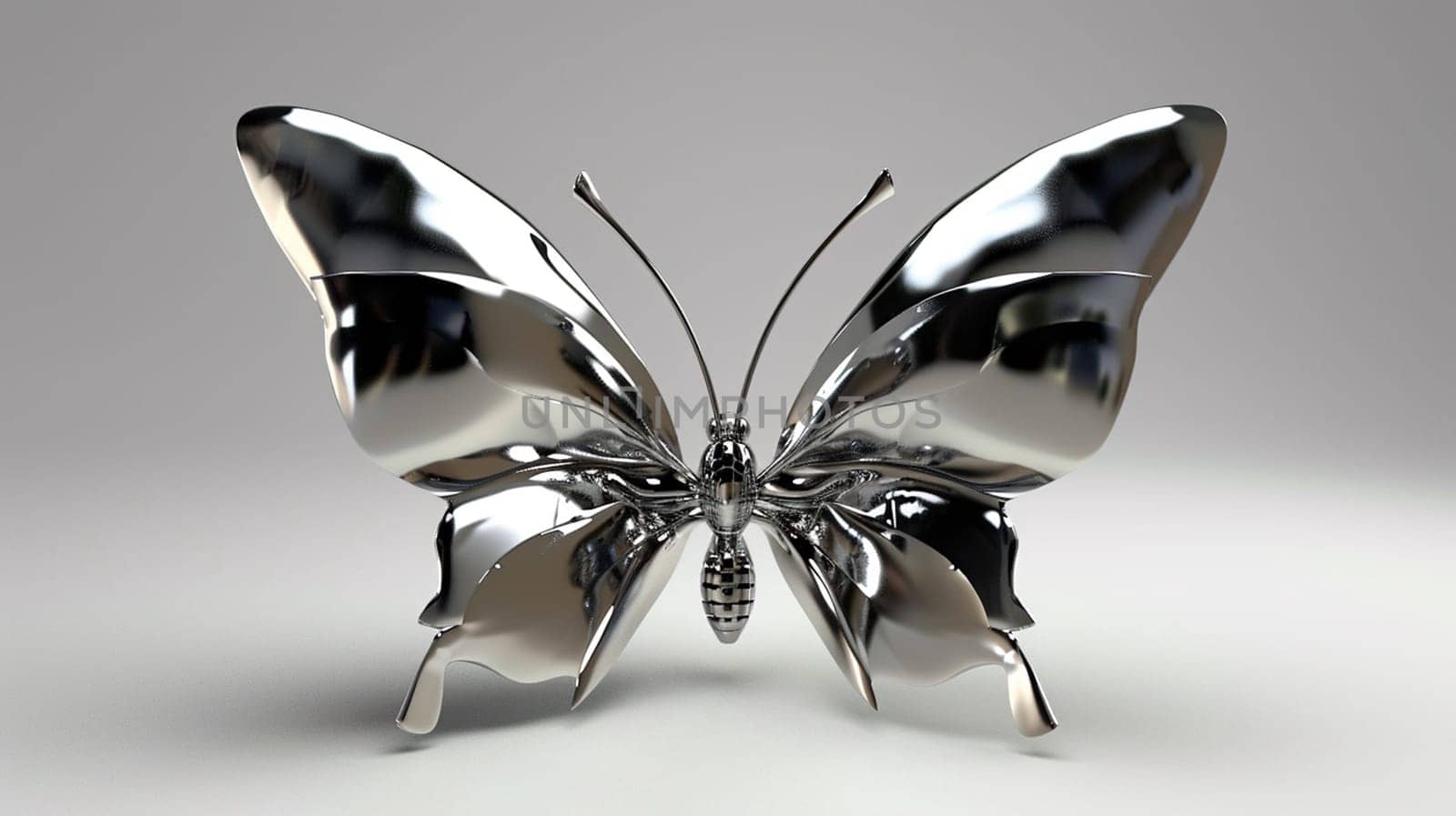 Metal Butterfly fashion accessory Y2K. Ai generated by lucia_fox