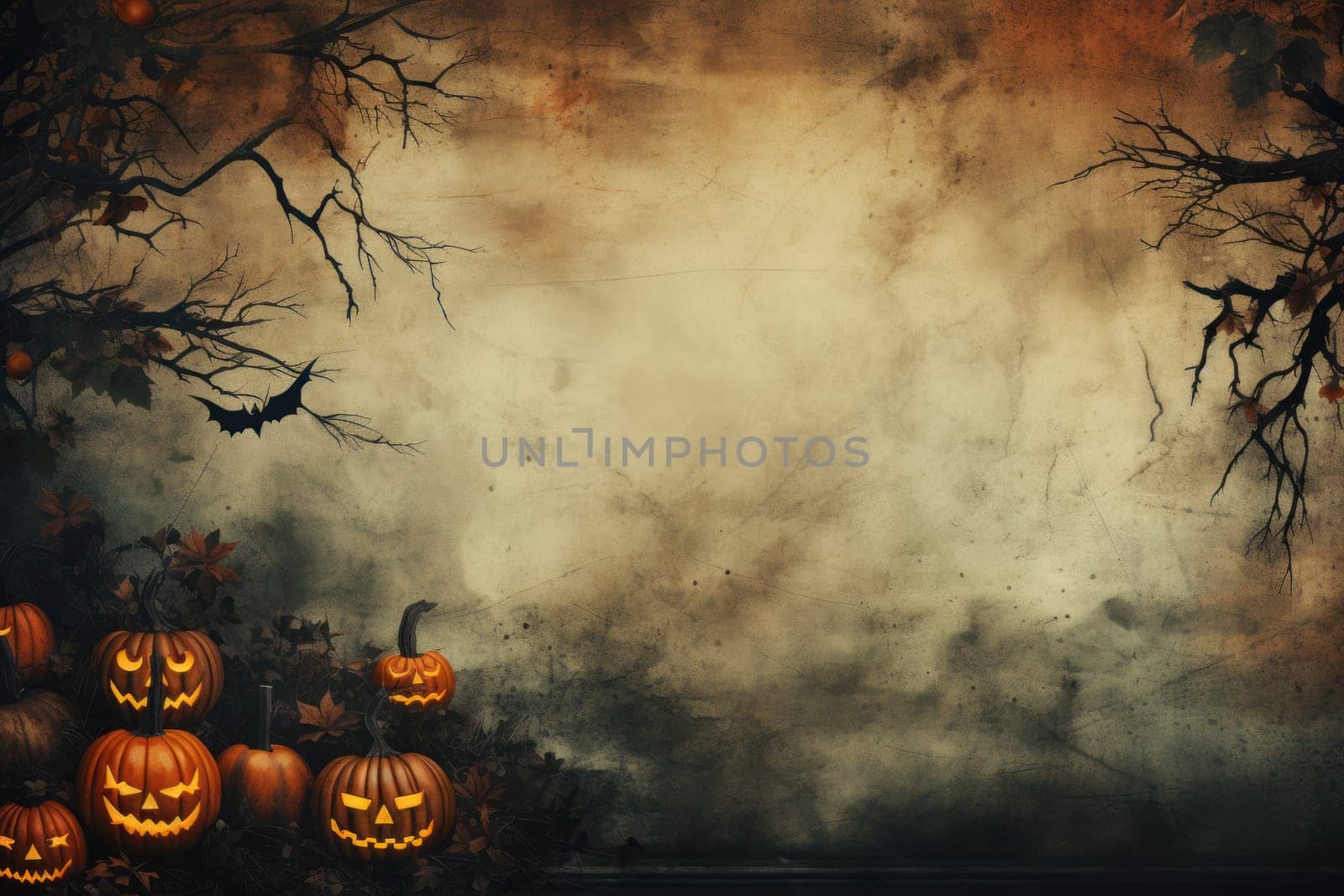 Halloween Day on the abstract background.