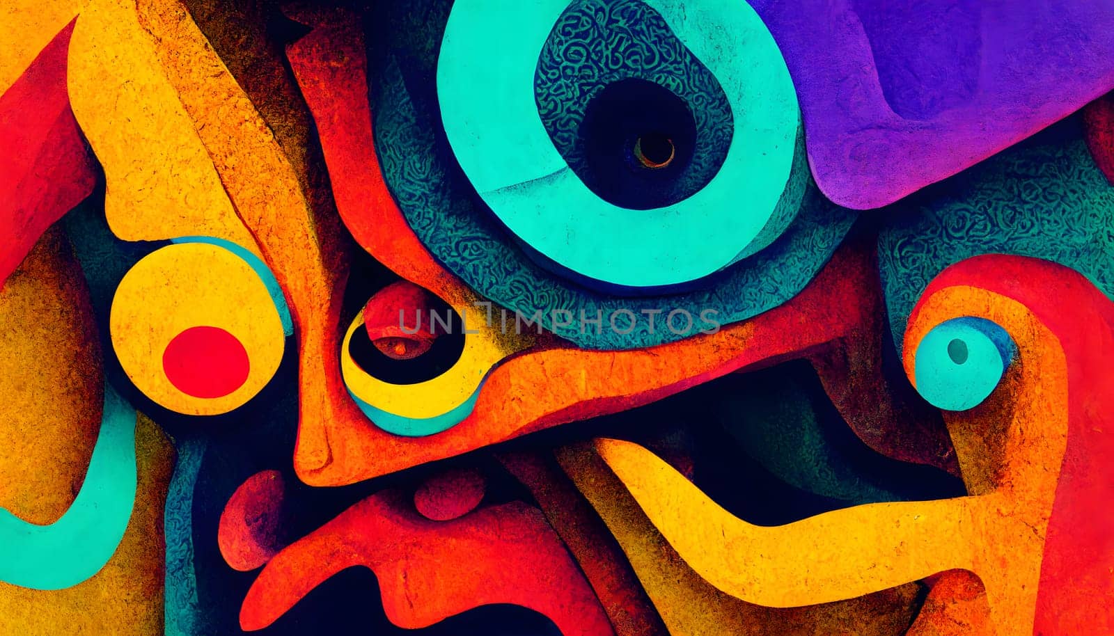 abstract colorful fluorescent neon background, neural network generated art. Digitally generated image. Not based on any actual scene or pattern.