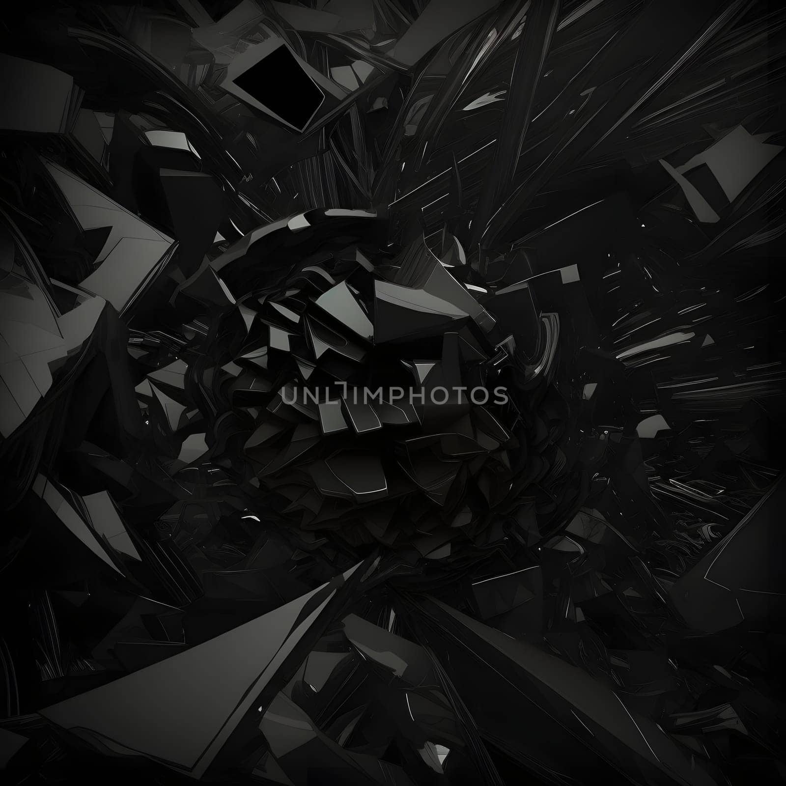 abstract black matter background, neural network generated art by z1b