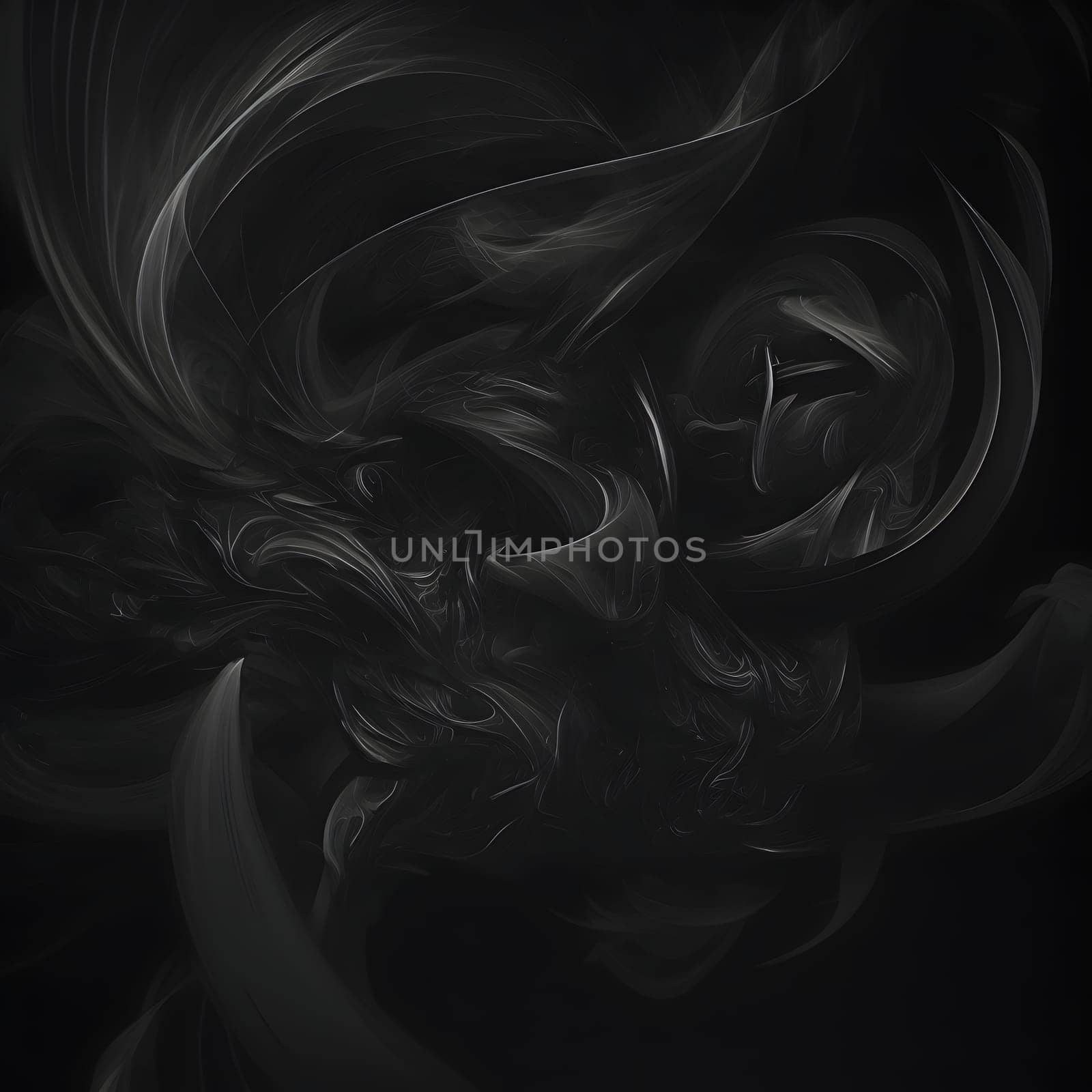 abstract black matter background, neural network generated art. Digitally generated image. Not based on any actual scene or pattern.