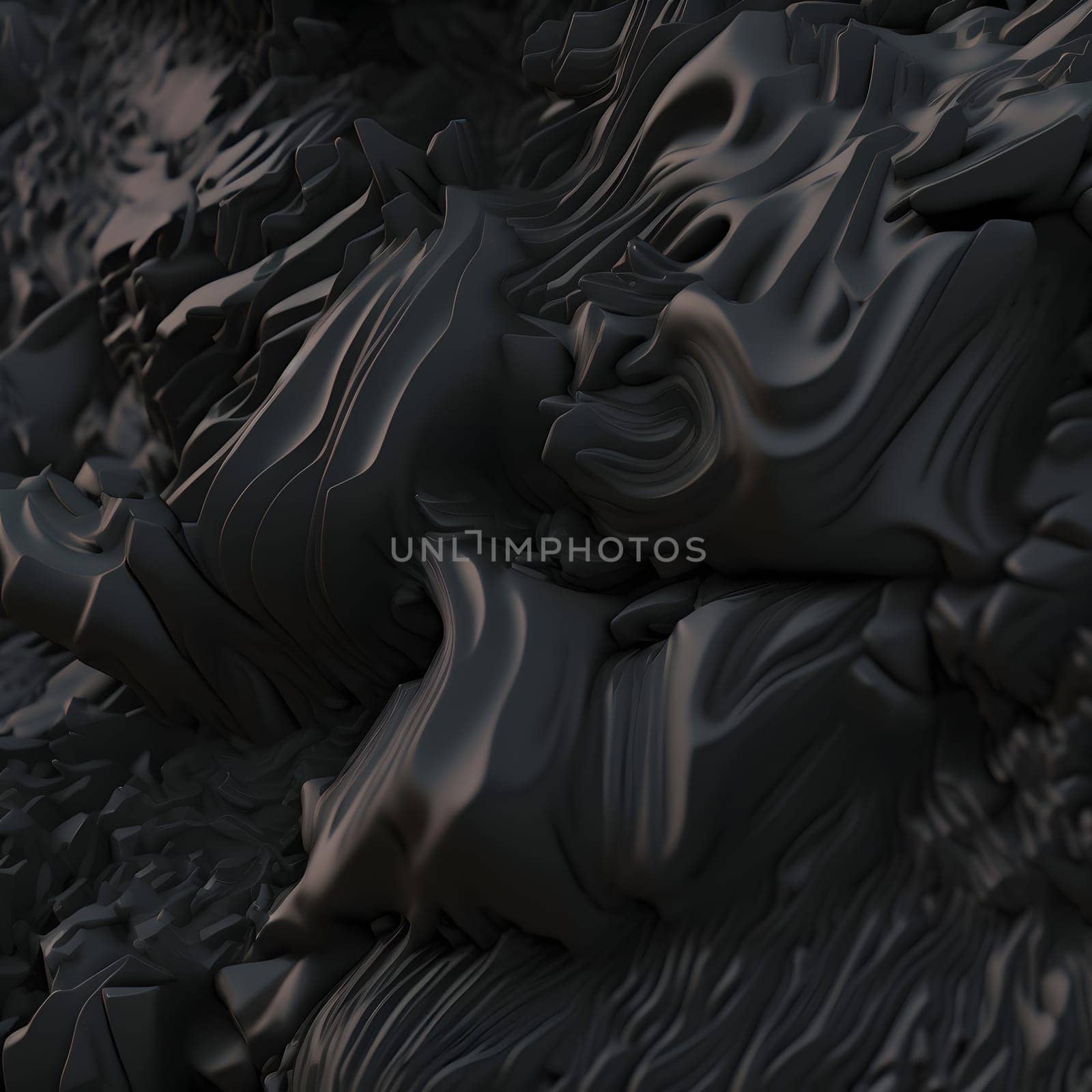 abstract black matter background, neural network generated art by z1b