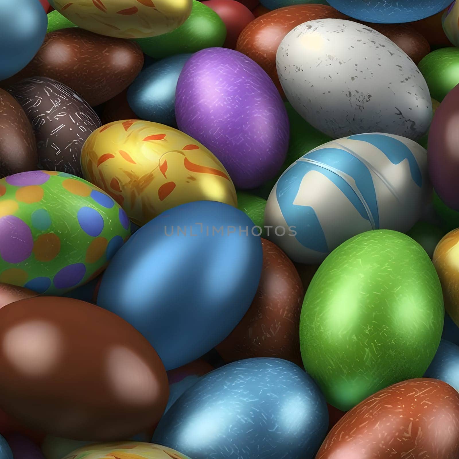 colorful easter eggs - full frame background, neural network generated art by z1b