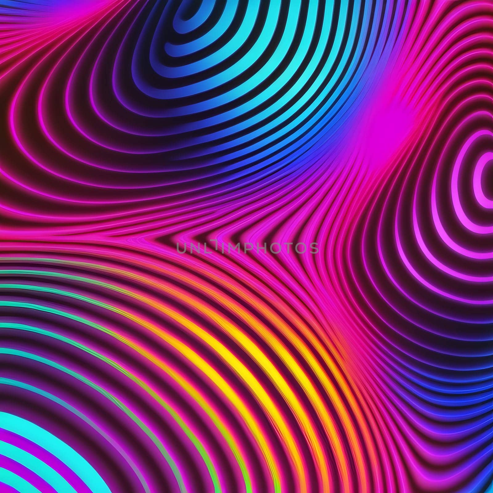 abstract colorful neon lines background, neural network generated art by z1b