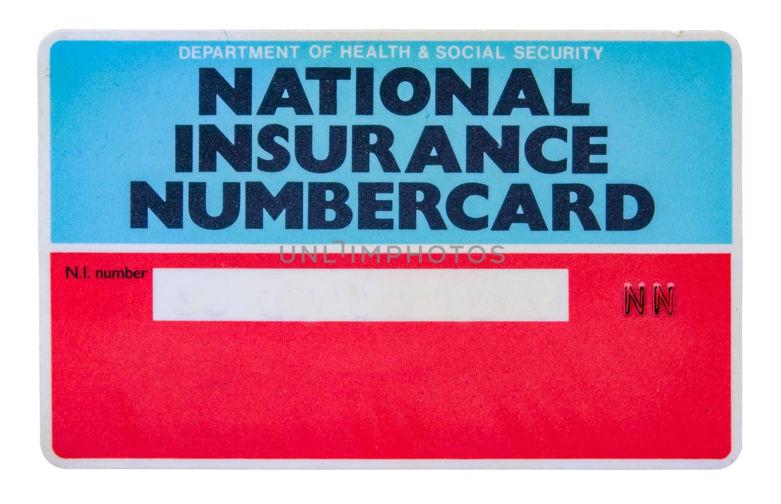 UK National Insurance Card by mrdoomits