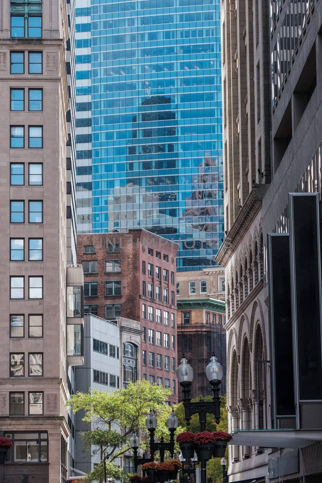 A Mix Of Old And New Architecture In Downtown Boston