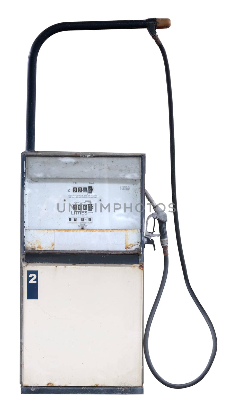 Isolated Retro Petrol Pump by mrdoomits