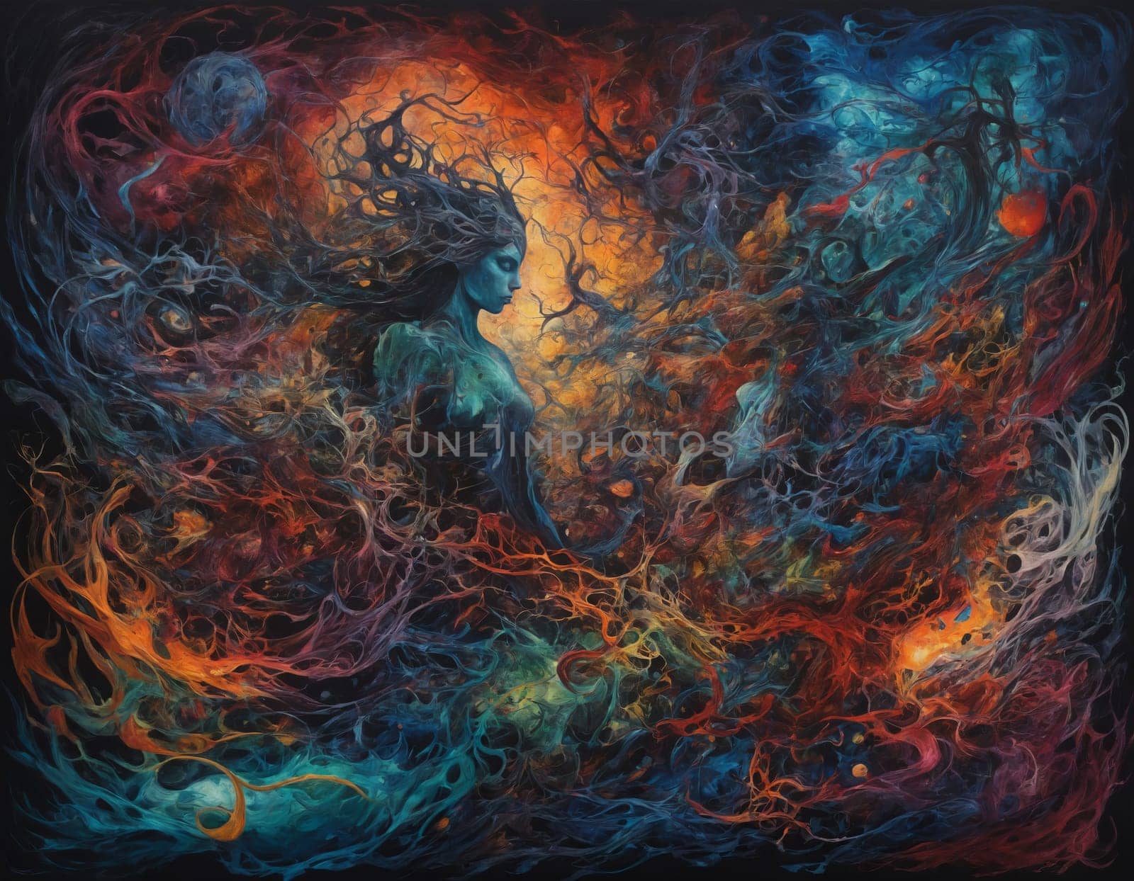 Ethereal Beauty Amidst Cosmic Chaos by Andre1ns