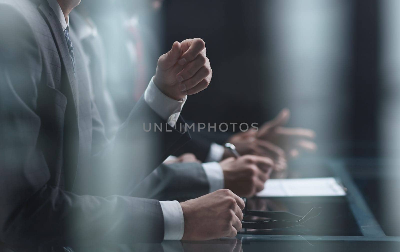 Group business people in a meeting at office