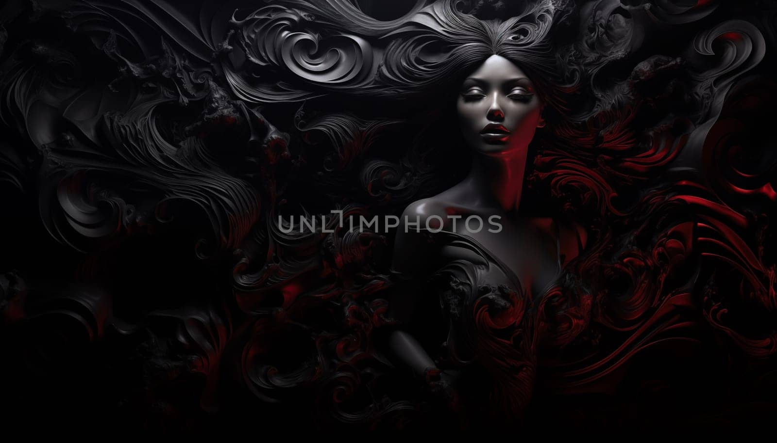 black background. High quality illustration