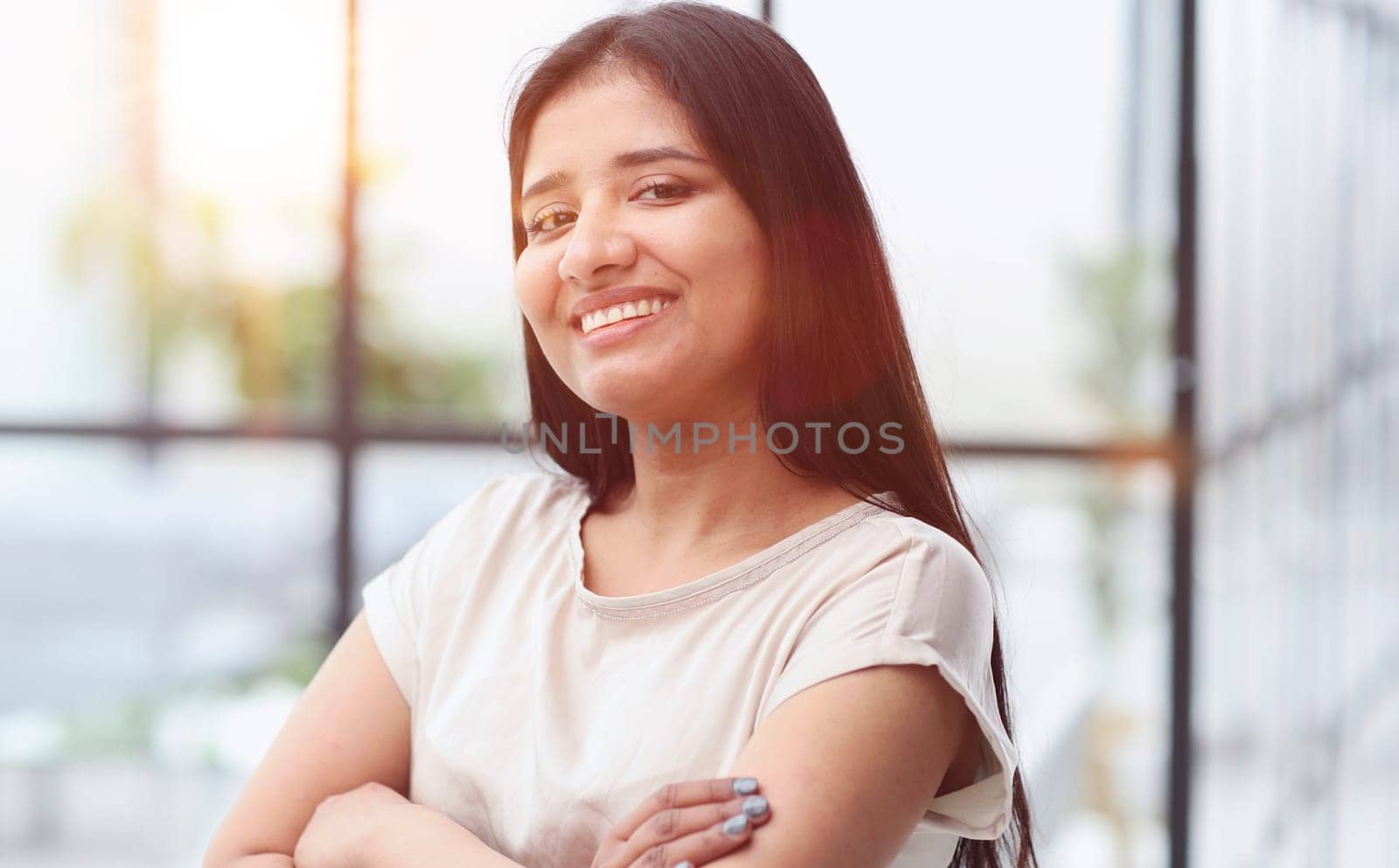 Successful young female entrepreneur, small business owner, female office employee