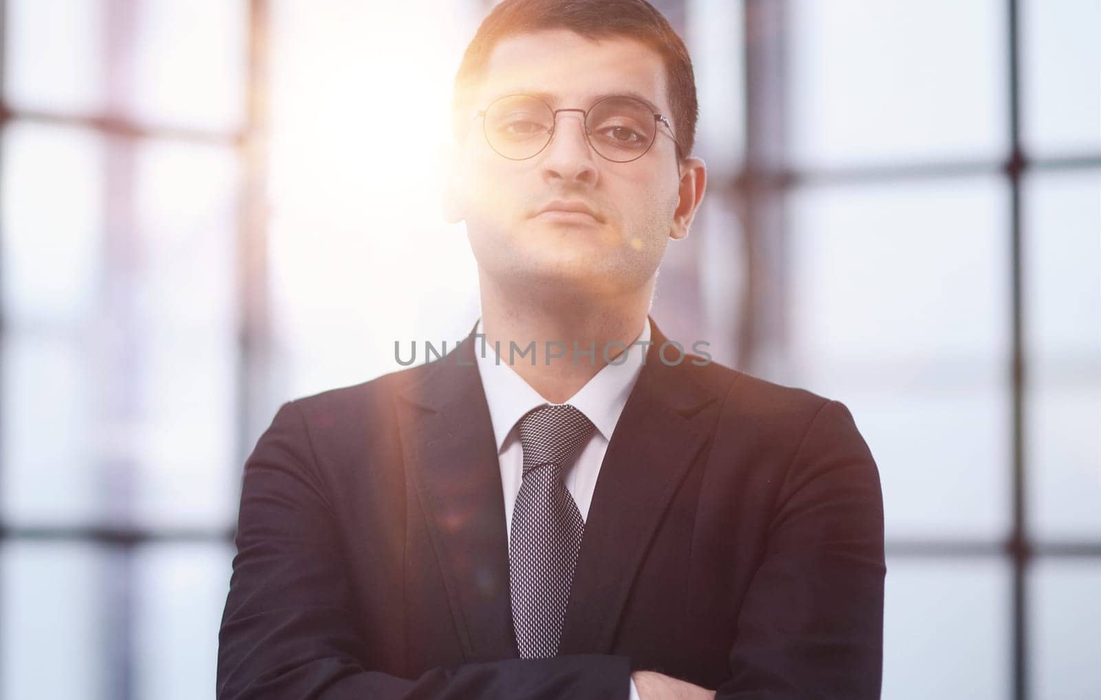 Development, corporate with male employee in business agency for management, expert and director