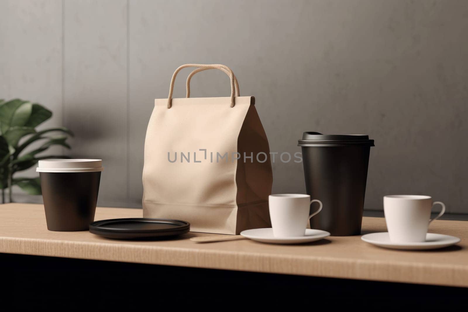 Mockup of Coffee Packaging Coffee Brand.