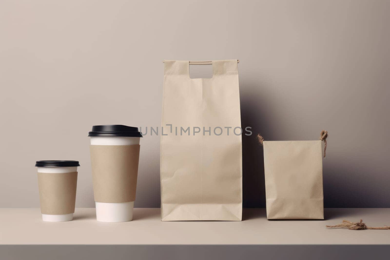 Mockup of Coffee Packaging Coffee Brand.