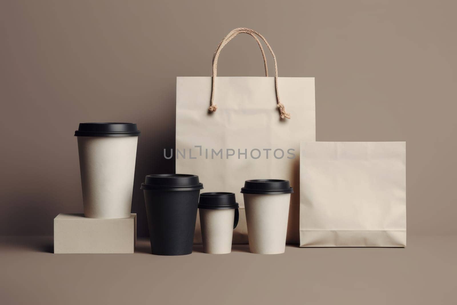 Mockup of Coffee Packaging Coffee Brand.
