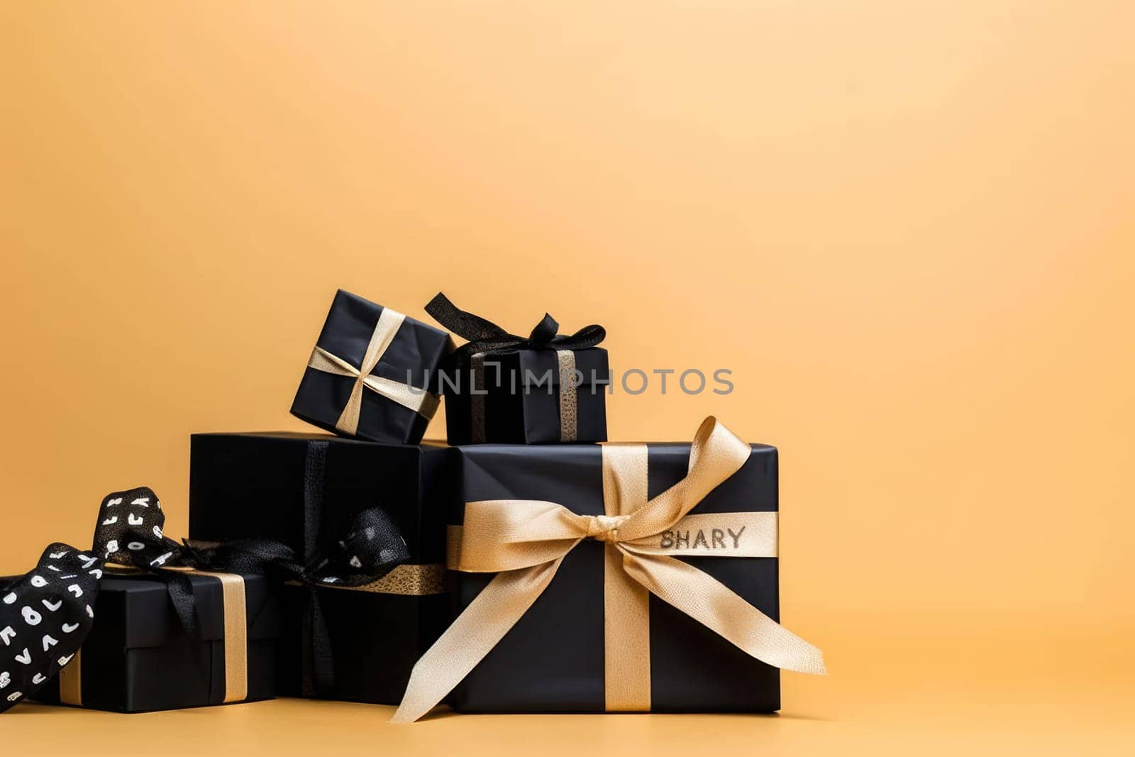 Black Friday Sale. Realistic 3d design.