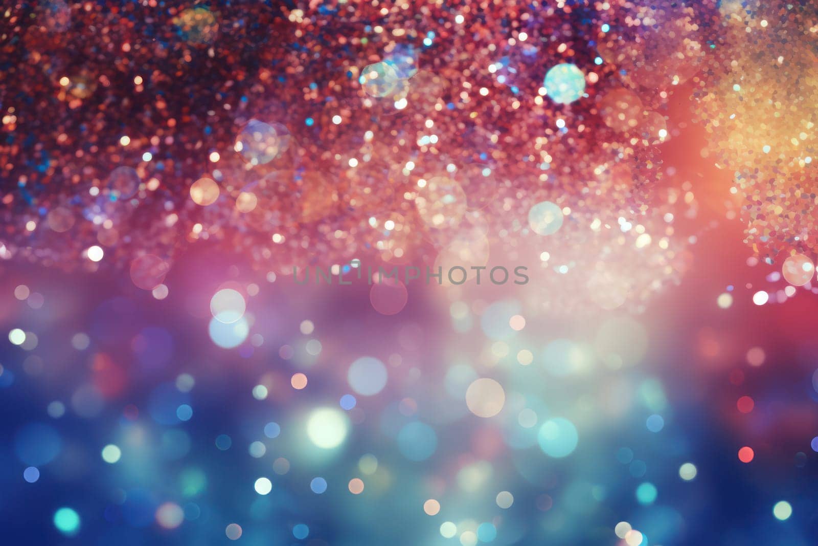 Abstract blurred rainbow glitter background Bright and colorful background.