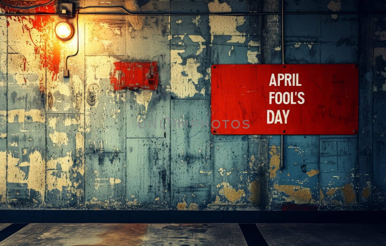 April fool's day in april background .Ai generative.