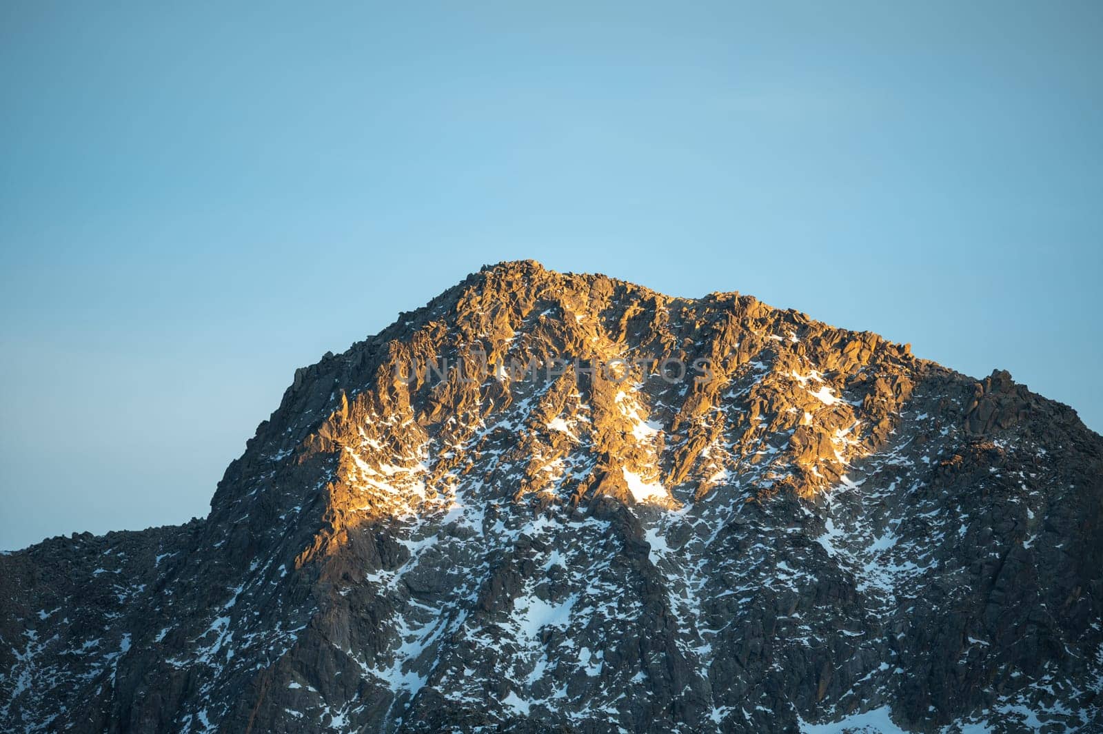 Mountains in the Pyrenees from the Grandvalira ski resort in Andorra.