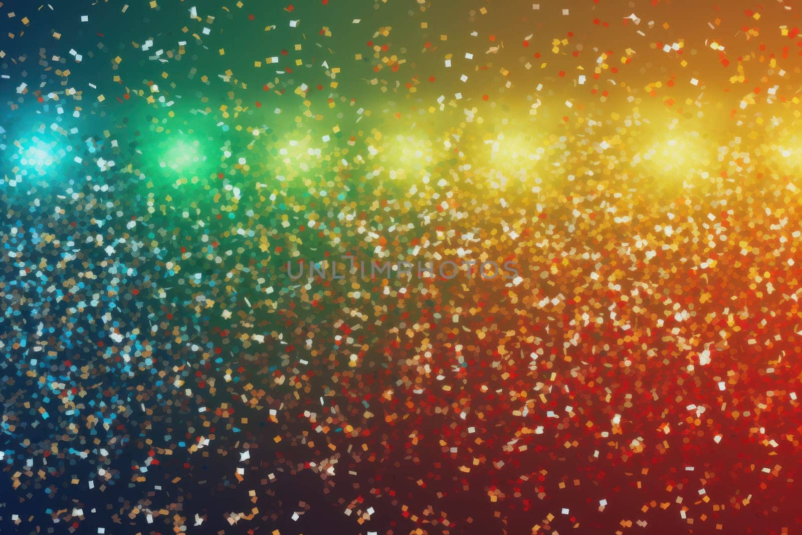 Abstract blurred rainbow glitter background Bright and colorful background.