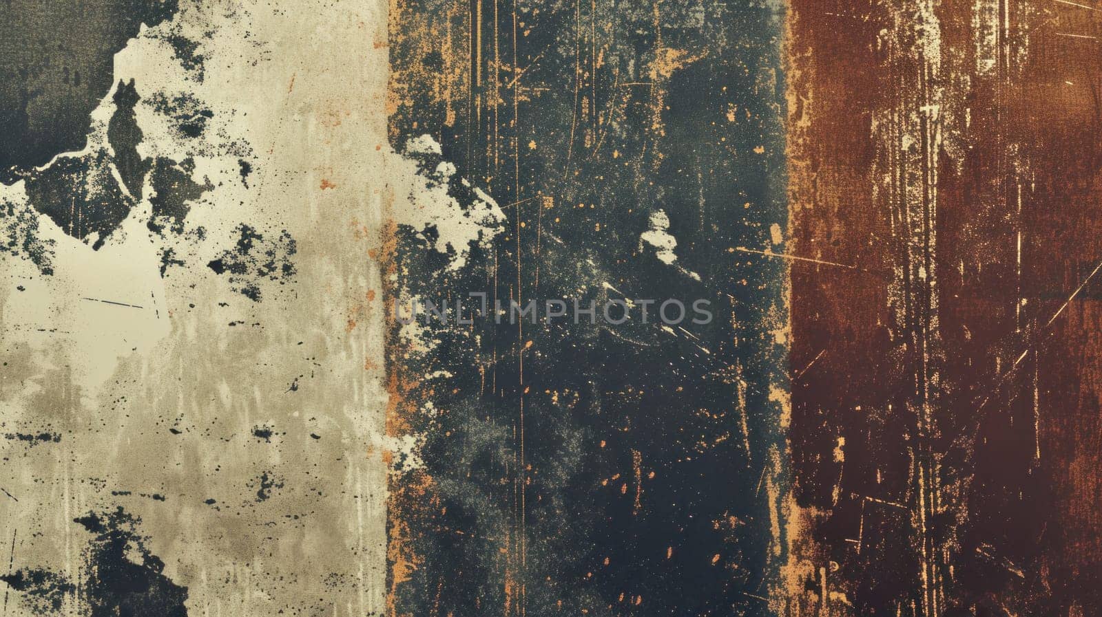 Rustic abstract canvas with rich textures. Created using AI generated technology and image editing software.