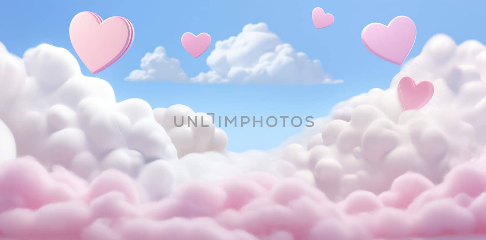 Pink Beauty: Abstract Sky in the Clouds
