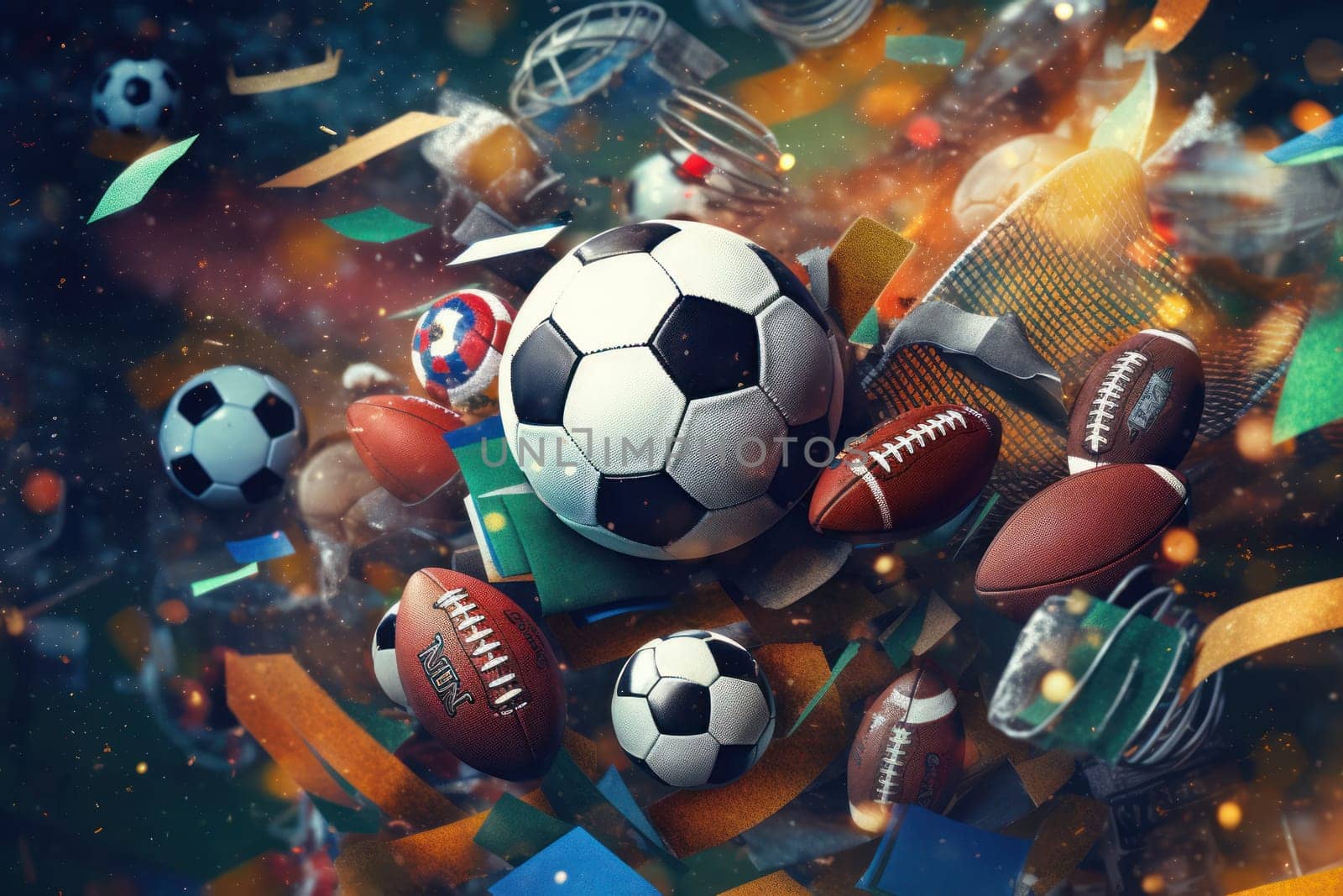 Sports Background Advertising sport life concept.