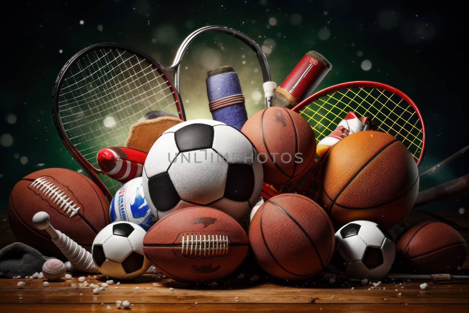 Sports Background Advertising sport life concept.