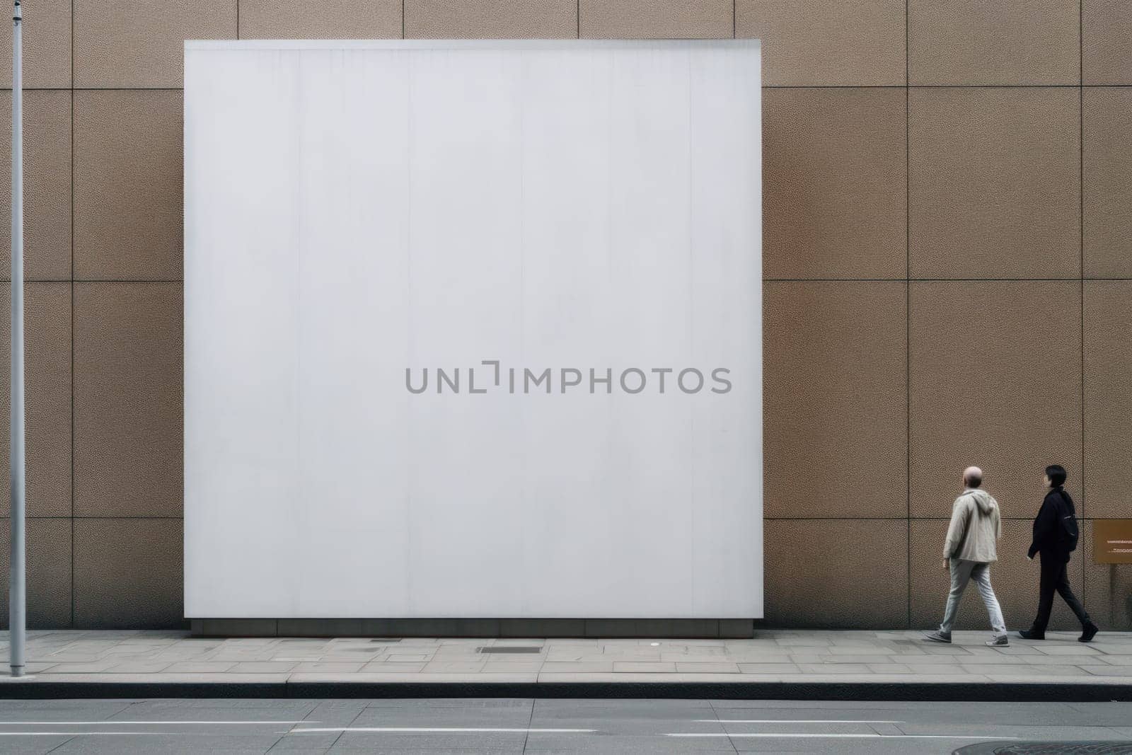 Blank Advertising Billboard on the street.