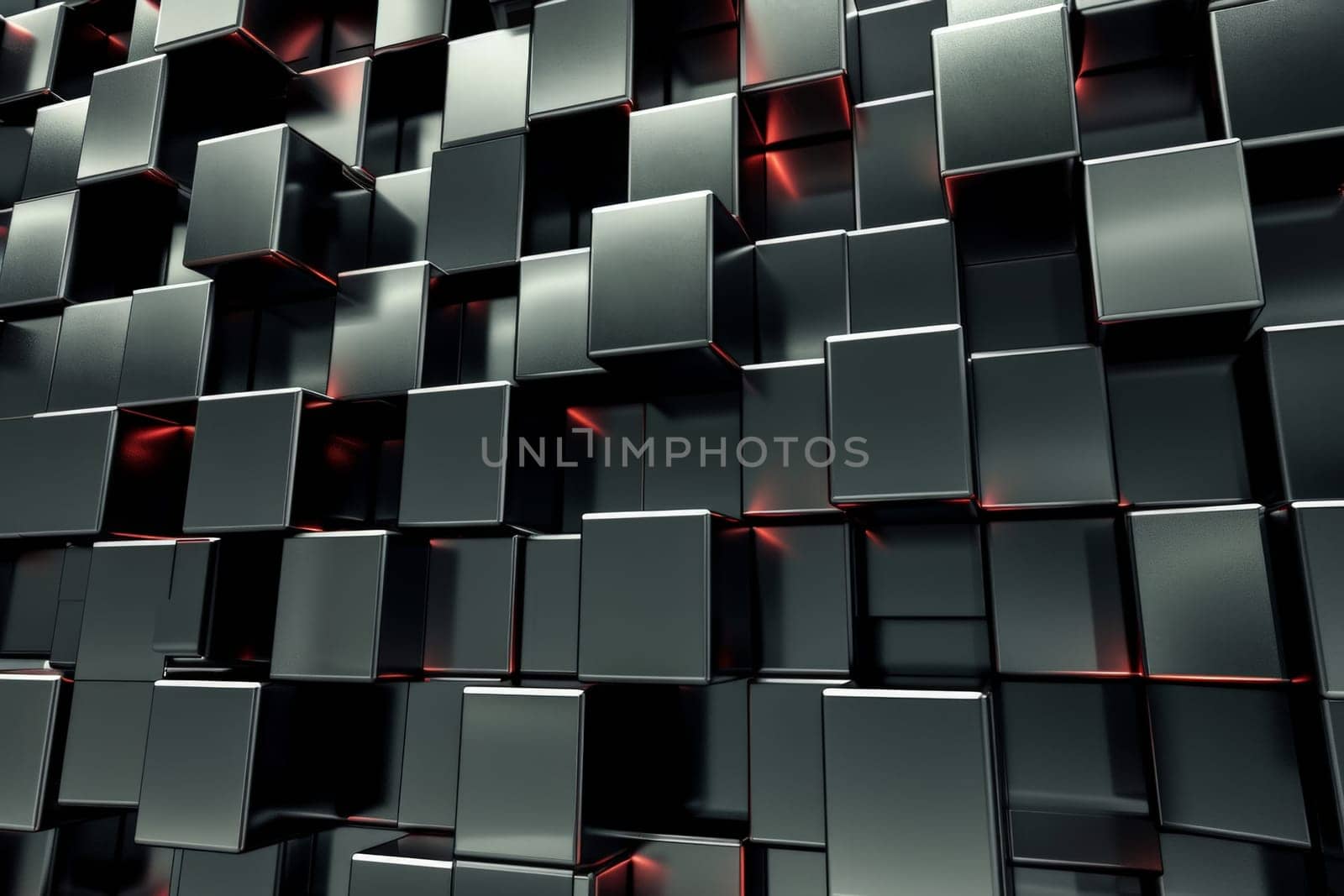 Abstract background of cube blocks wall stacking design for cubic wallpaper background by nijieimu