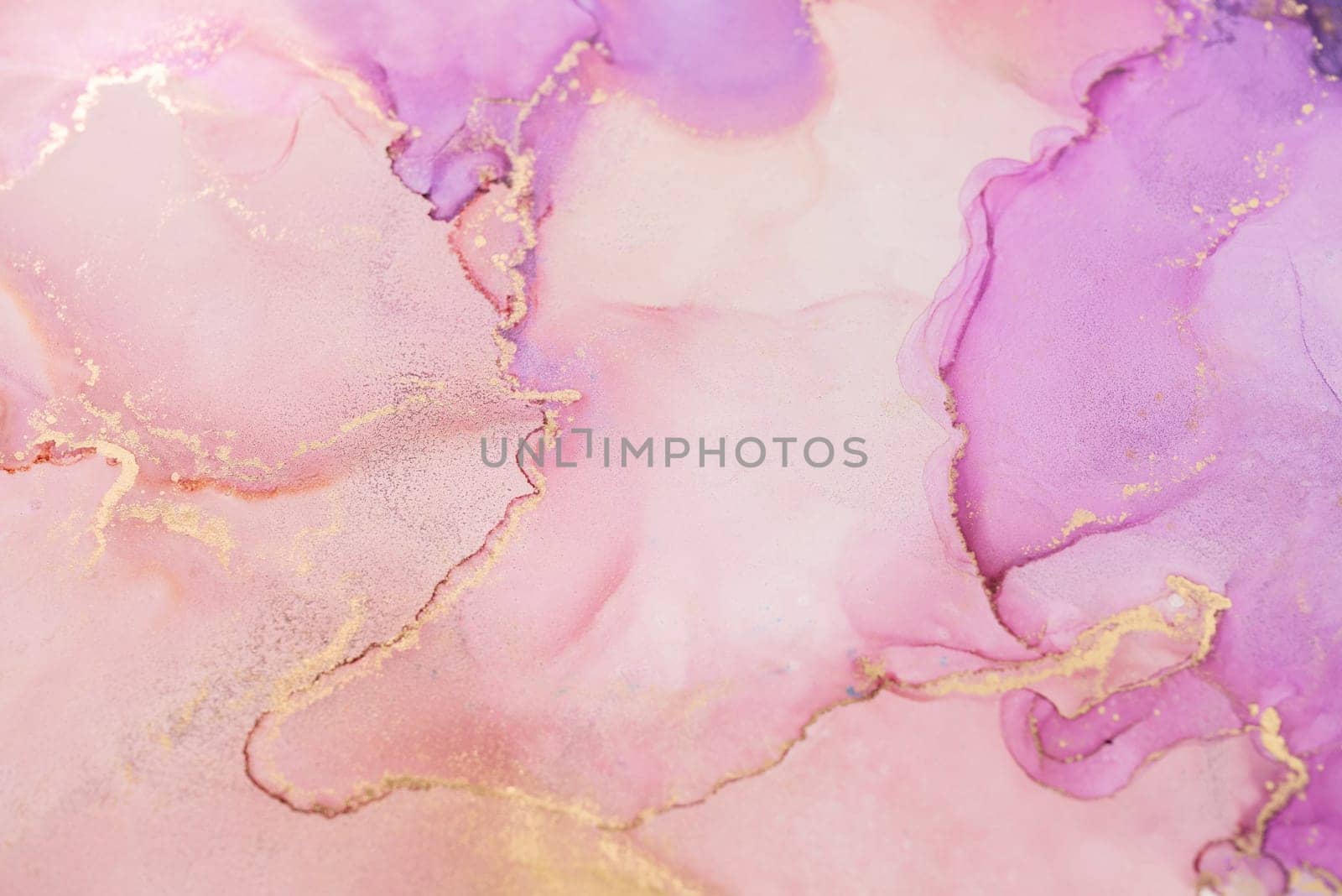 Abstract purple paint background. Acrylic texture with marble pattern. Alcohol ink. Style incorporates the swirls of marble or the ripples of agate.