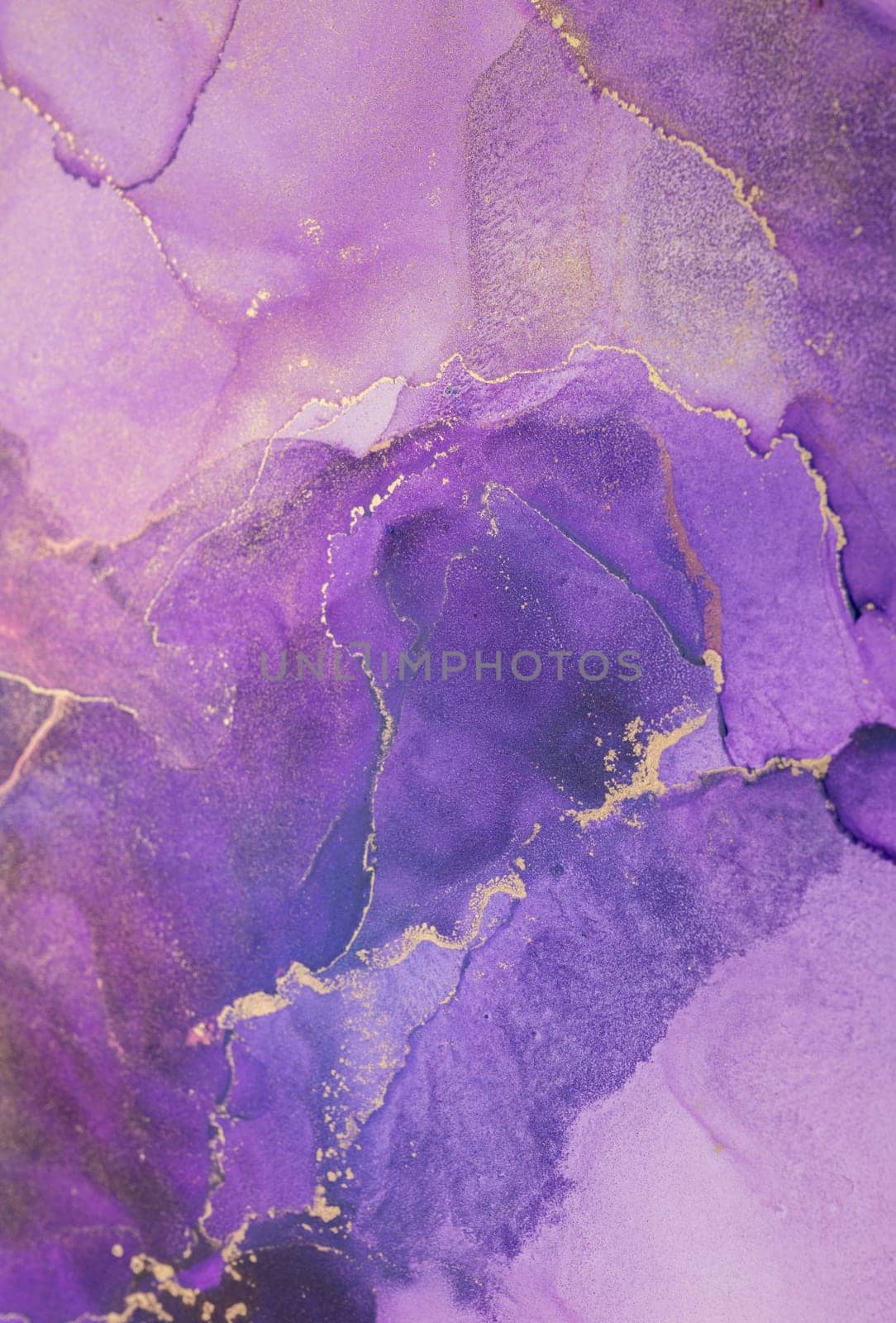 Abstract purple paint background. Acrylic texture with marble pattern by MariDein