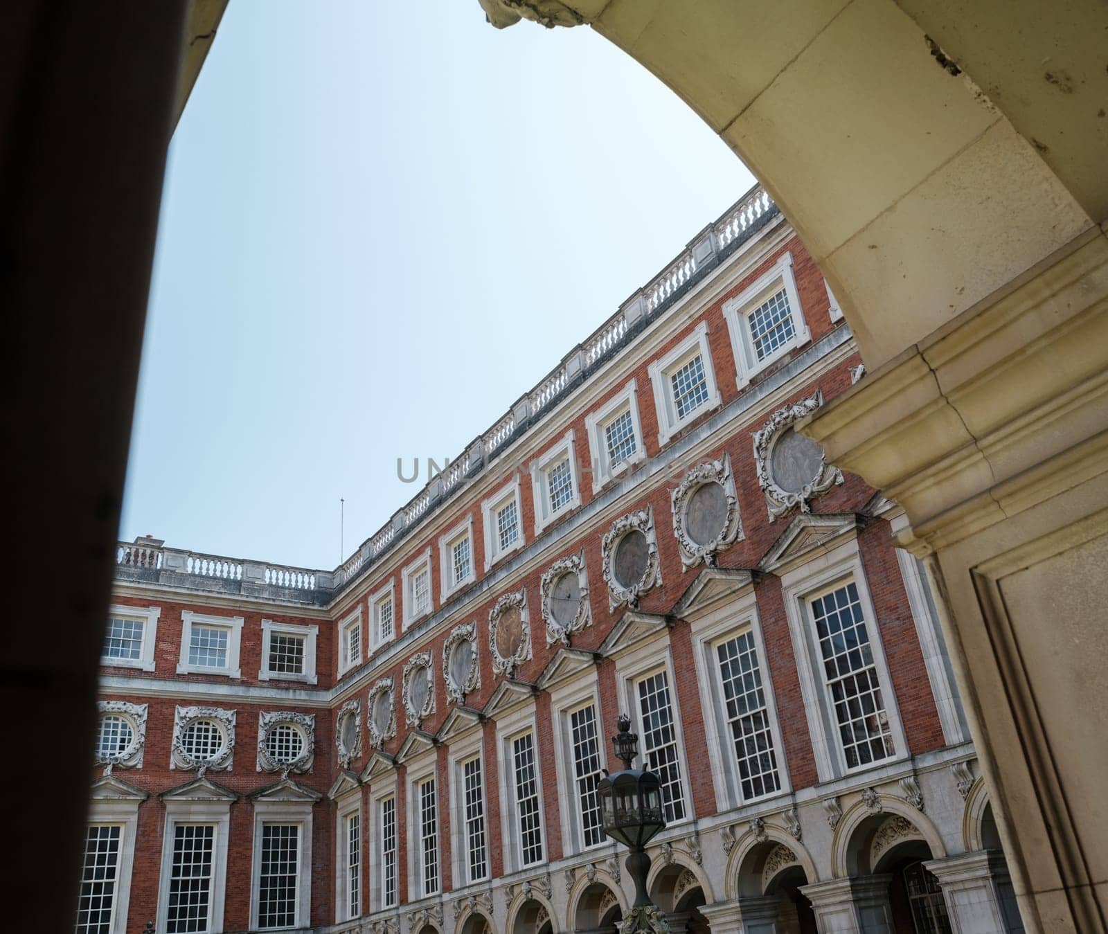 Detail Of A Beautiful Palace Framed Within An Archway