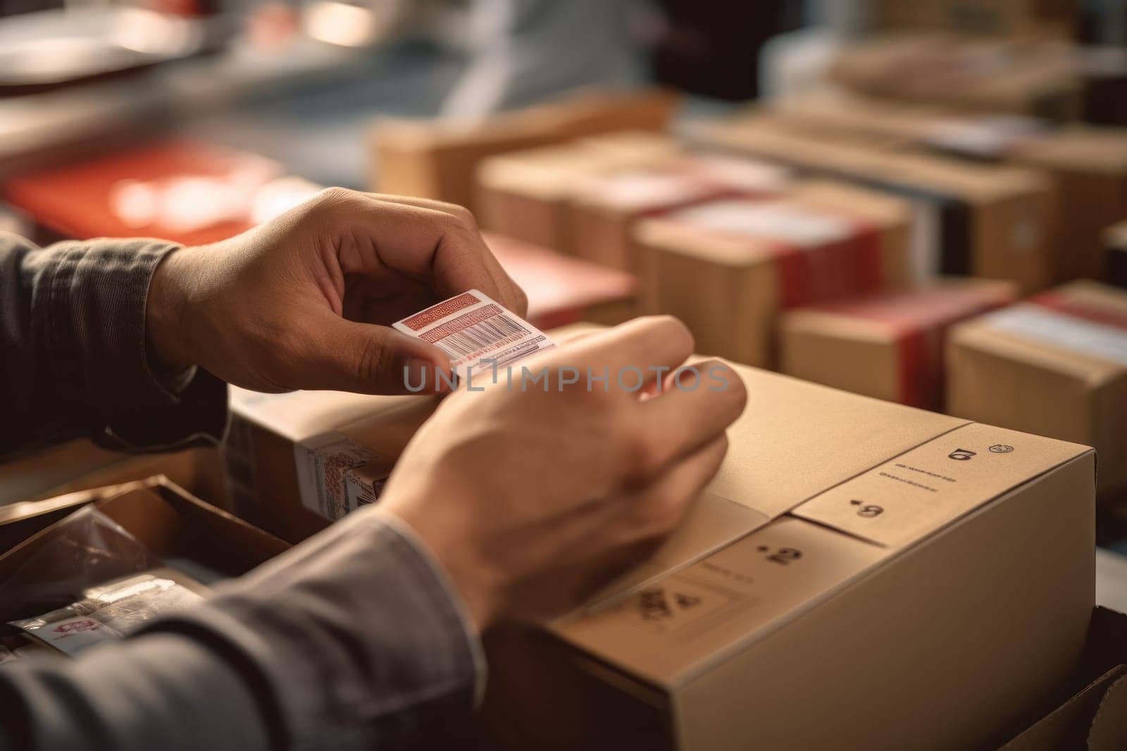 Using stickers to label packages for shipping, Warehouse Documents Checklist, Drop shipping company.