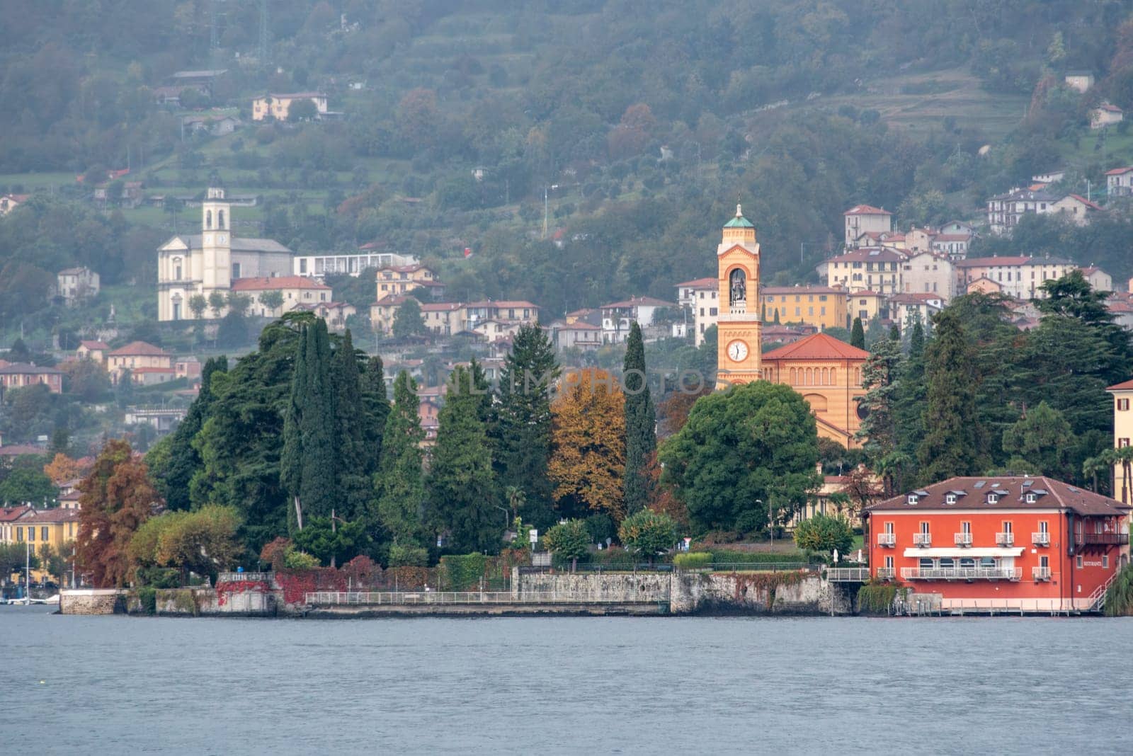 Picturesque San Lorenzo church at lake Como in Tremezzo by imagoDens