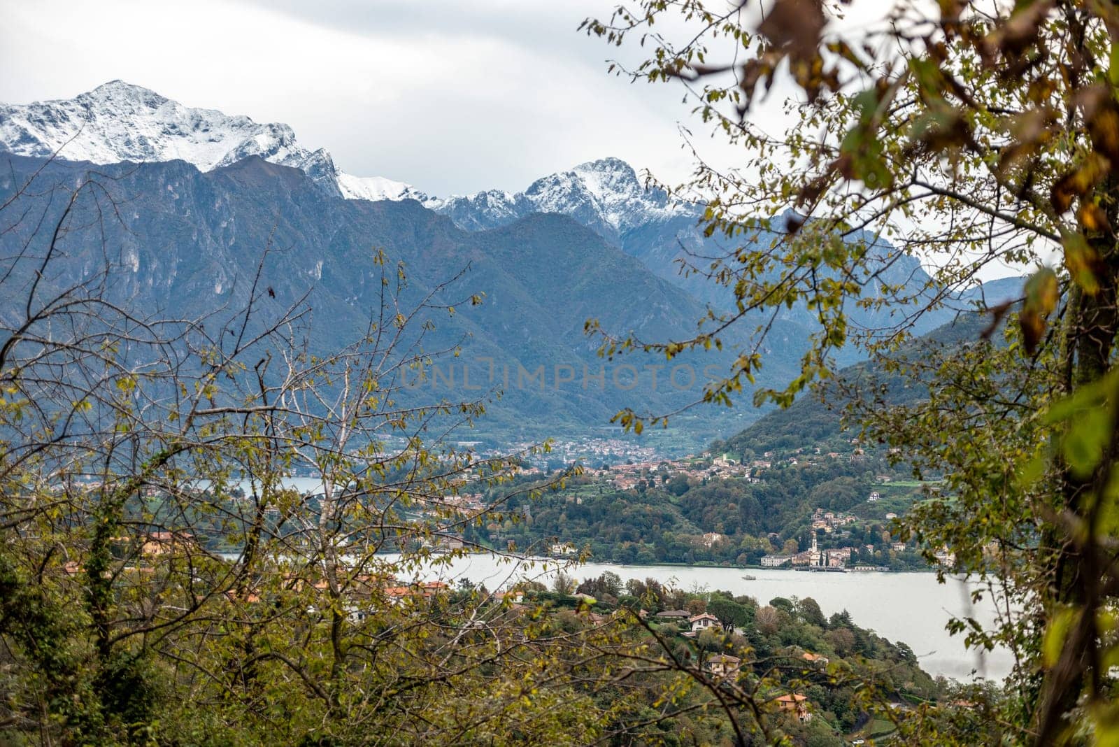 Hiking up a mountain at lake Como near Tremezzo by imagoDens