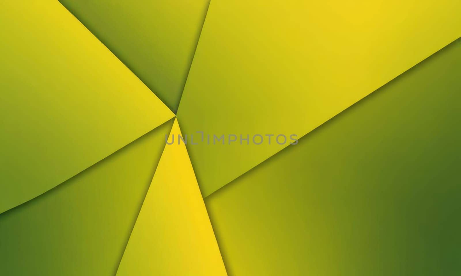 Trapezoidal Shapes in Olive Yellow by nkotlyar