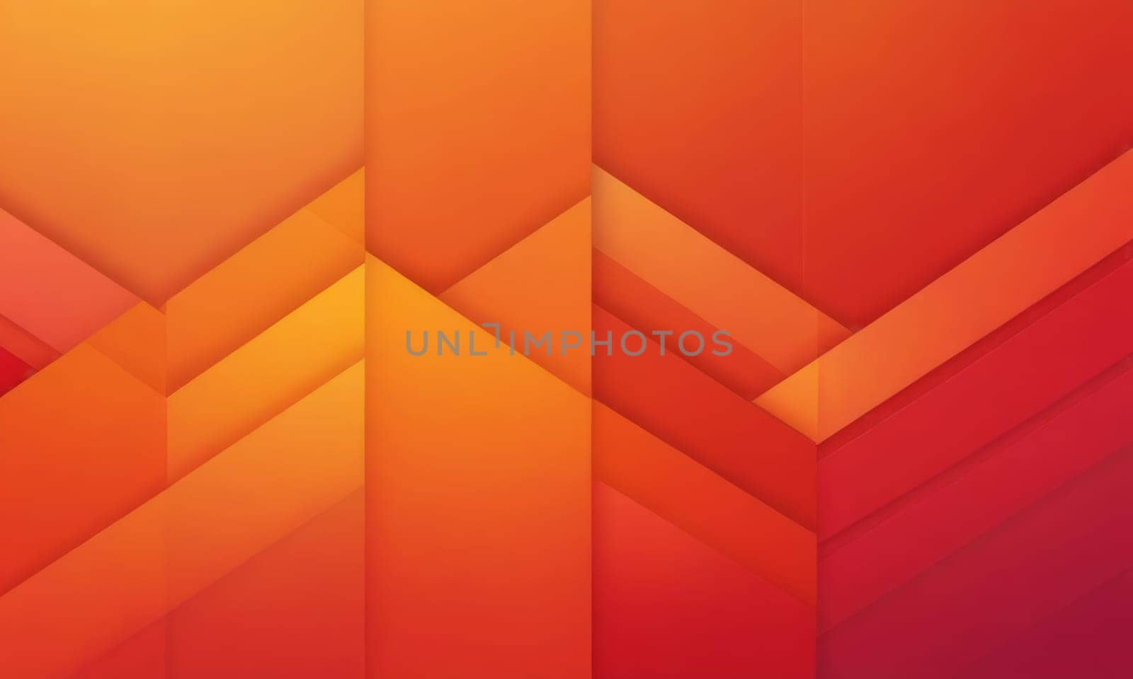 A gradient wallpaper with Chevron shapes using red and orange gradient colors. Generative AI.