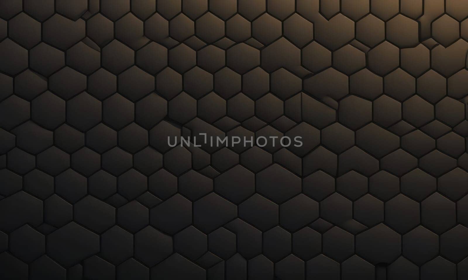 A gradient wallpaper with Dimpled shapes using black and dark khaki gradient colors. Generative AI.